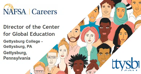 Director of the Center for Global Education  – Gettysburg, Pennsylvania job with Gettysburg College – Gettysburg, PA | 157880